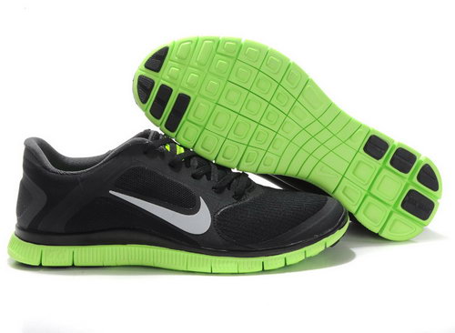 Nike Free Run 4.0 V3 Mens Black Green Uk